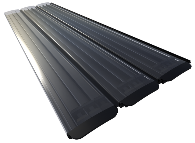 Polycarbonaat solar zwembad lamellen - transparant (per m2)