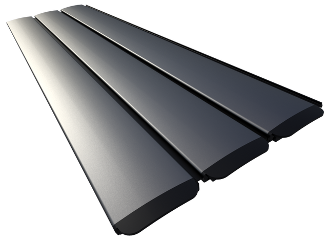 Polycarbonaat solar zwembad lamellen - zilver (per m2)