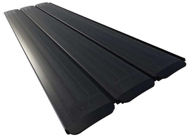 Polycarbonaat solar zwembad lamellen - grafiet (per m2)