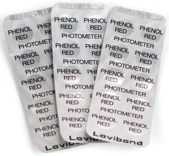 Phenol Red tabletten (100 stuks) voor fotometers