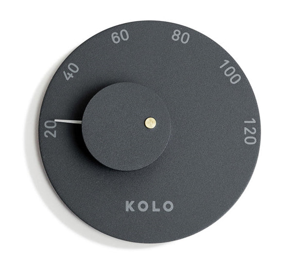 KOLO Mittari 2 aluminium sauna thermometer - zwart