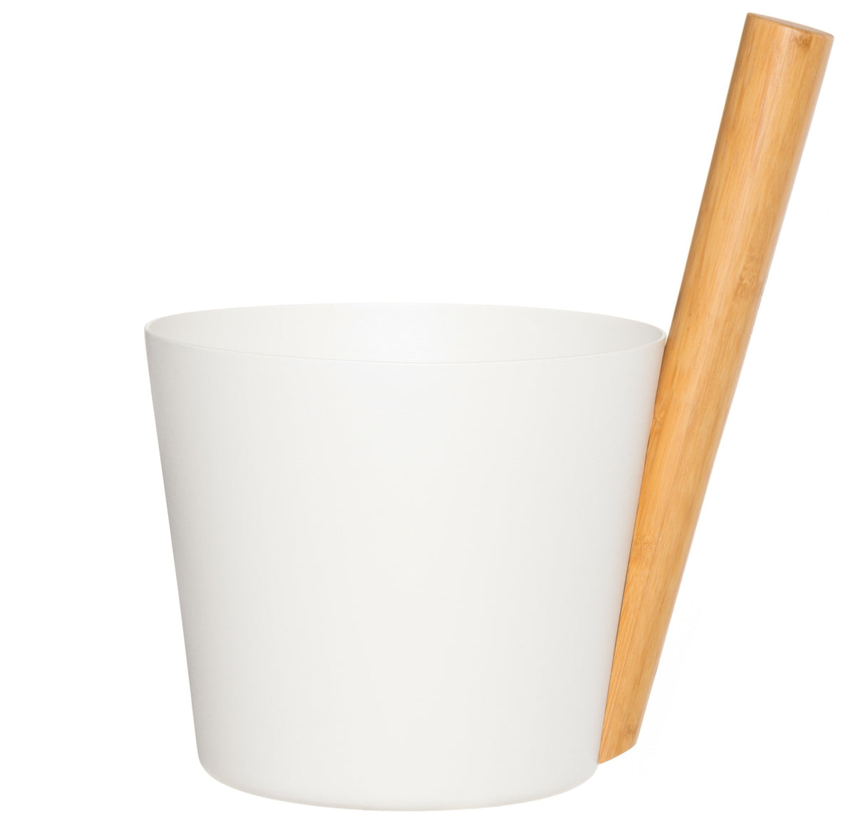 Rento aluminium sauna emmer (5 liter) met staafgreep - Wit