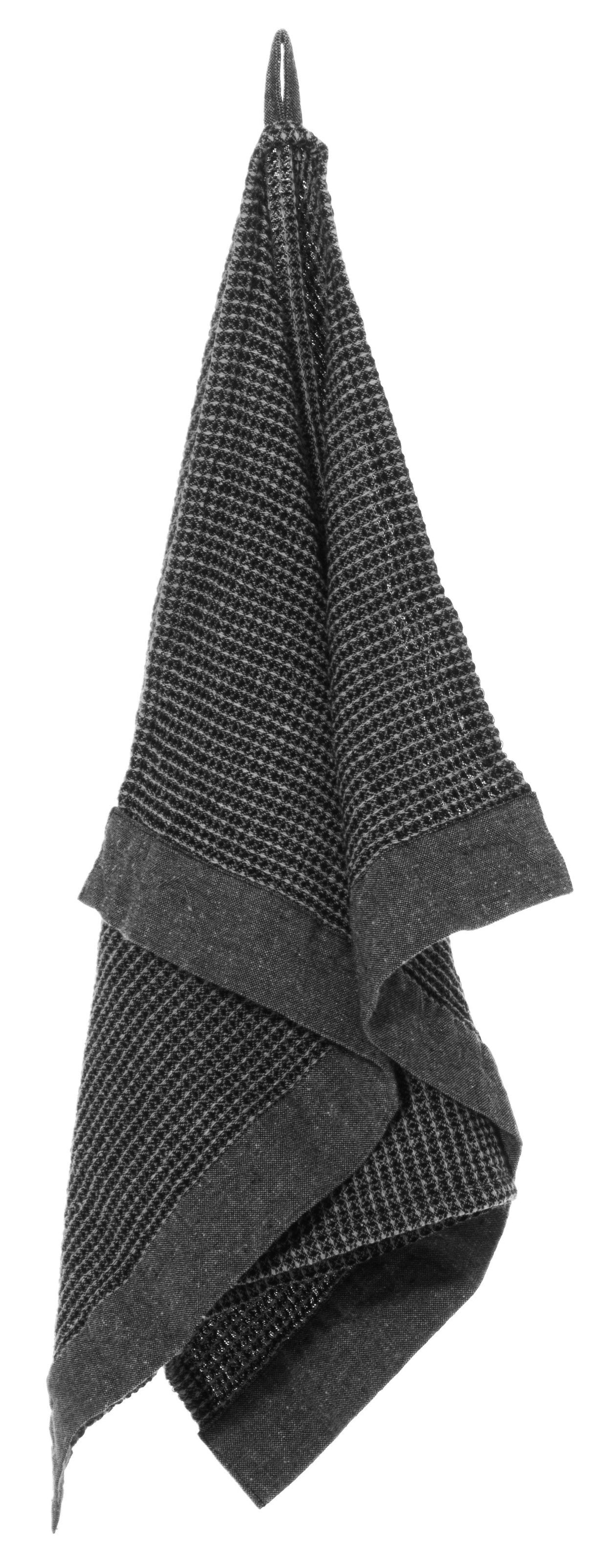 Rento Kenno sauna handdoek 50 x 70 cm - zwart/grijs