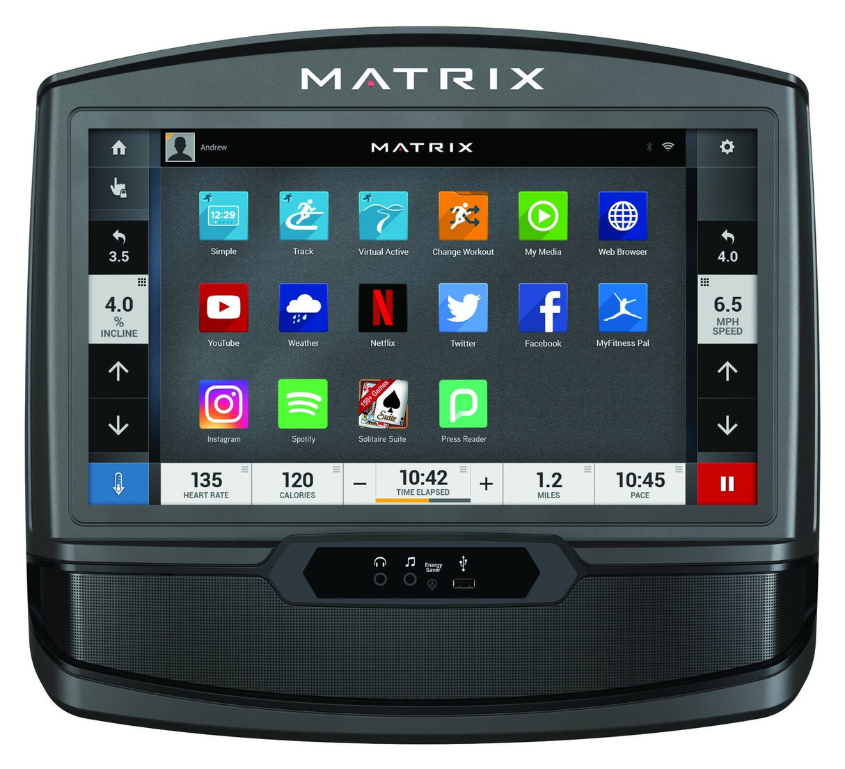 Matrix Fitness Crosstrainer - Ascent A50 XIR display