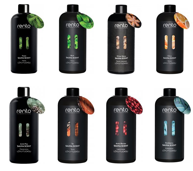 Rento saunageuren set (Large) 8 x 400 ml