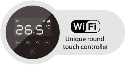 Aquaforte Mr. Perfect Full Inverter warmtepomp - 32 kW display