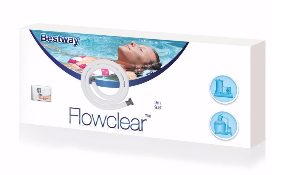 Bestway aansluitslang 3 meter - 38 mm verpakking