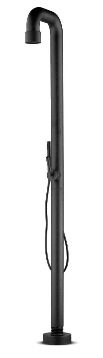 Jee-O Soho 02 buitendouche - hammercoated zwart RVS