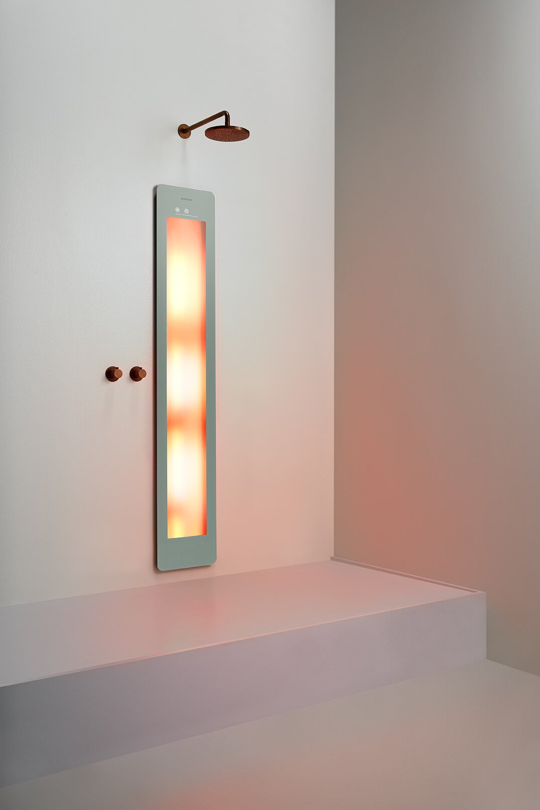 Sunshower One L Organic Grey inbouw/opbouw (infrarood)