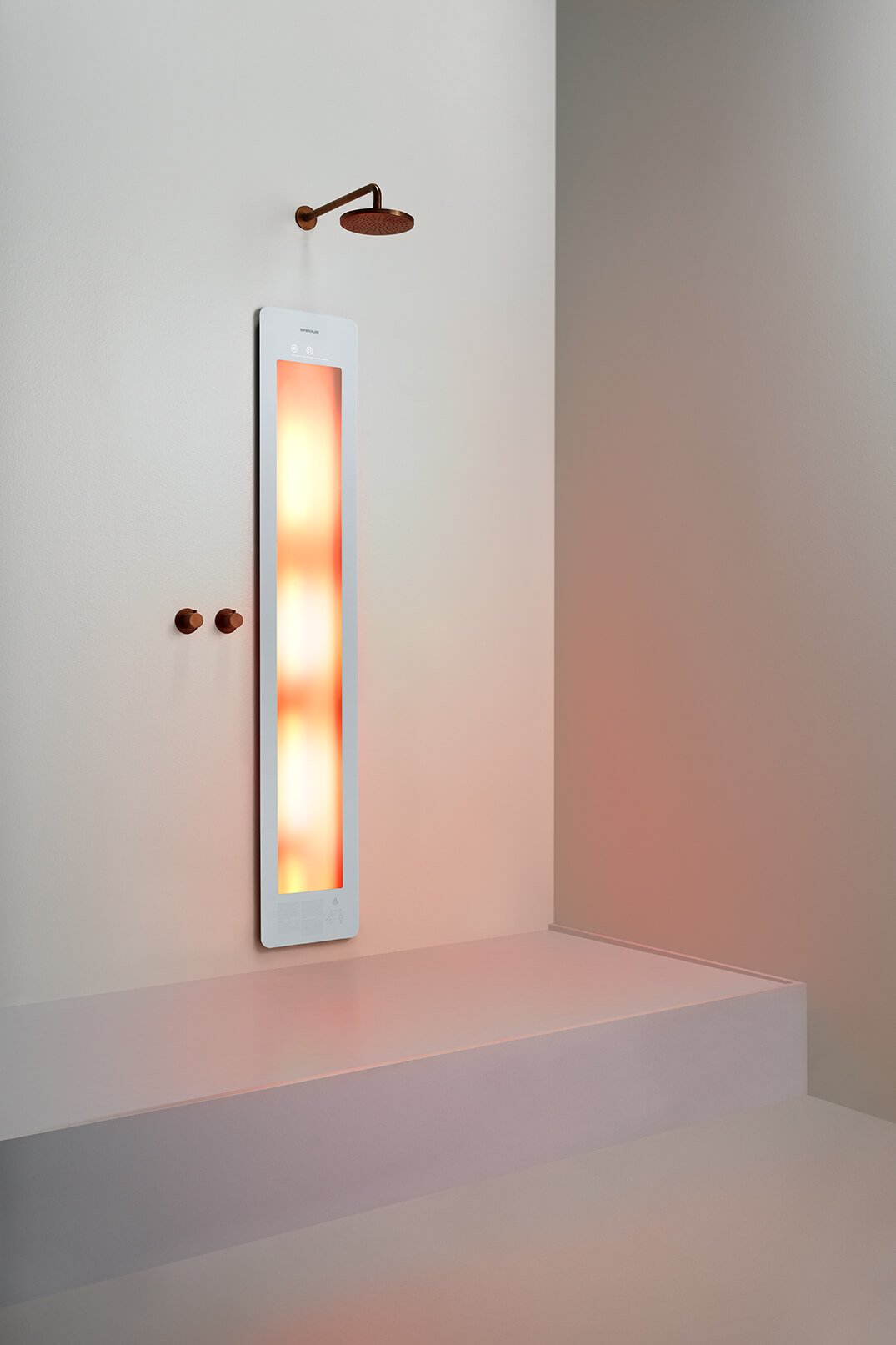 Sunshower One L White inbouw/opbouw (infrarood)