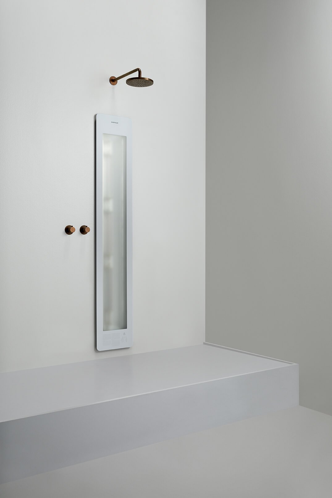 Sunshower Plus L White inbouw/opbouw (infrarood/UV-licht)