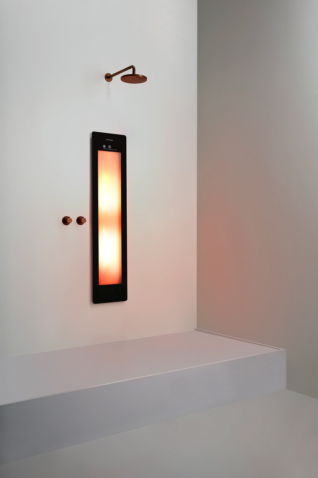 Sunshower Plus M Black inbouw/opbouw (infrarood/UV-licht)