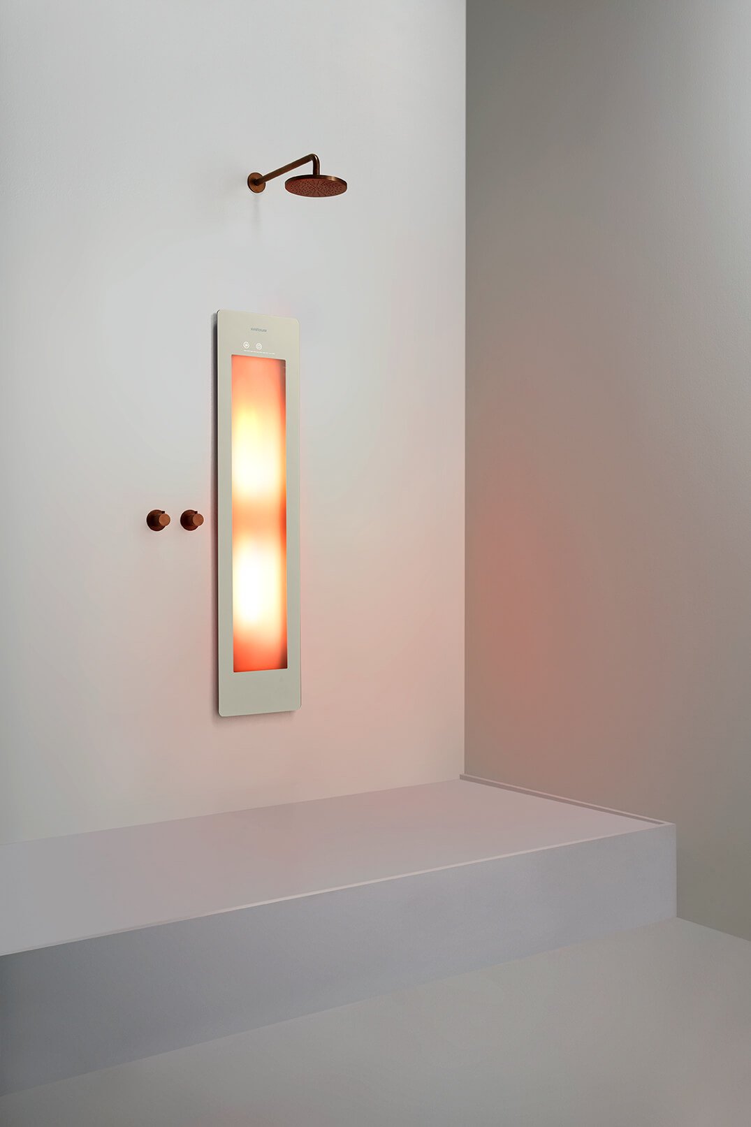 Sunshower One M Sand White inbouw/opbouw (infrarood)