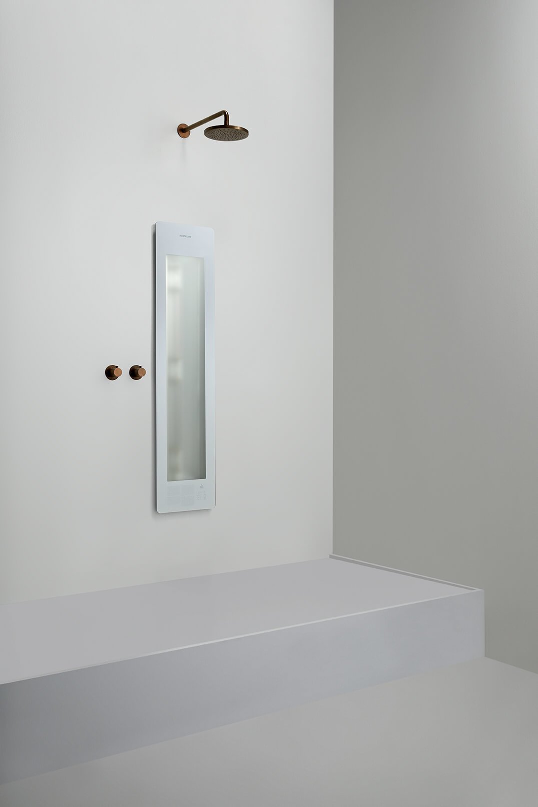 Sunshower Plus M White inbouw/opbouw (infrarood/UV-licht)