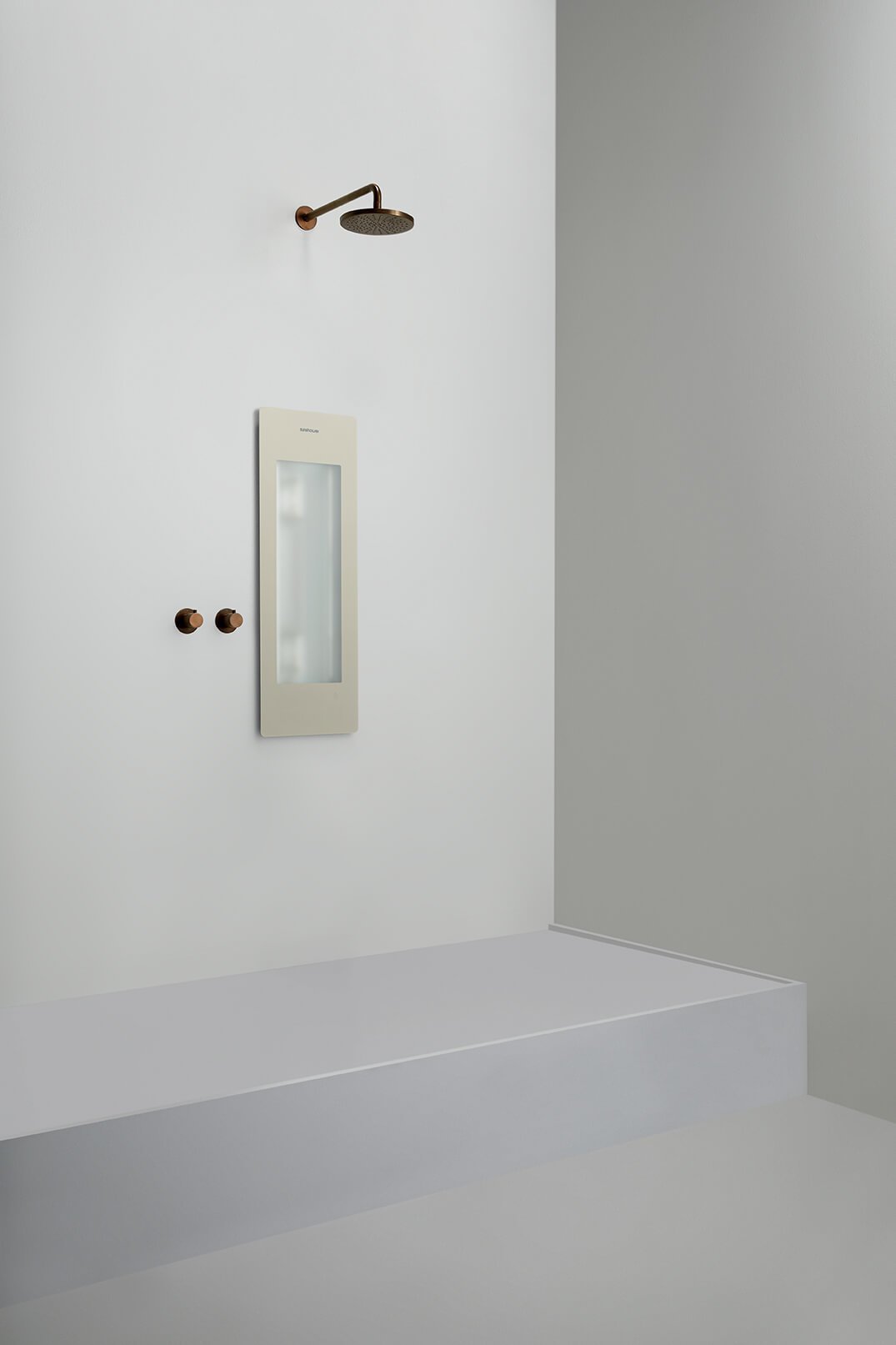 Sunshower One S Sand White inbouw/opbouw (infrarood)