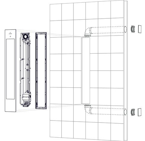Sunshower Pure XL 2.0 Organic Grey inbouw