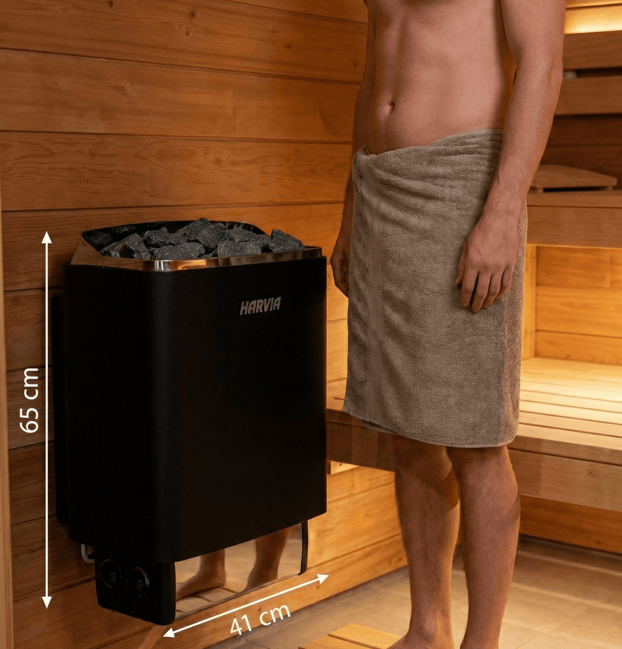 Harvia 100 topsteel saunakachel 6 kW (externe besturing)