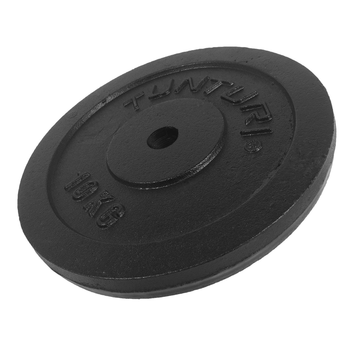 Tunturi gietijzeren halterschijf 30 mm - 10 kg (1 stuk)