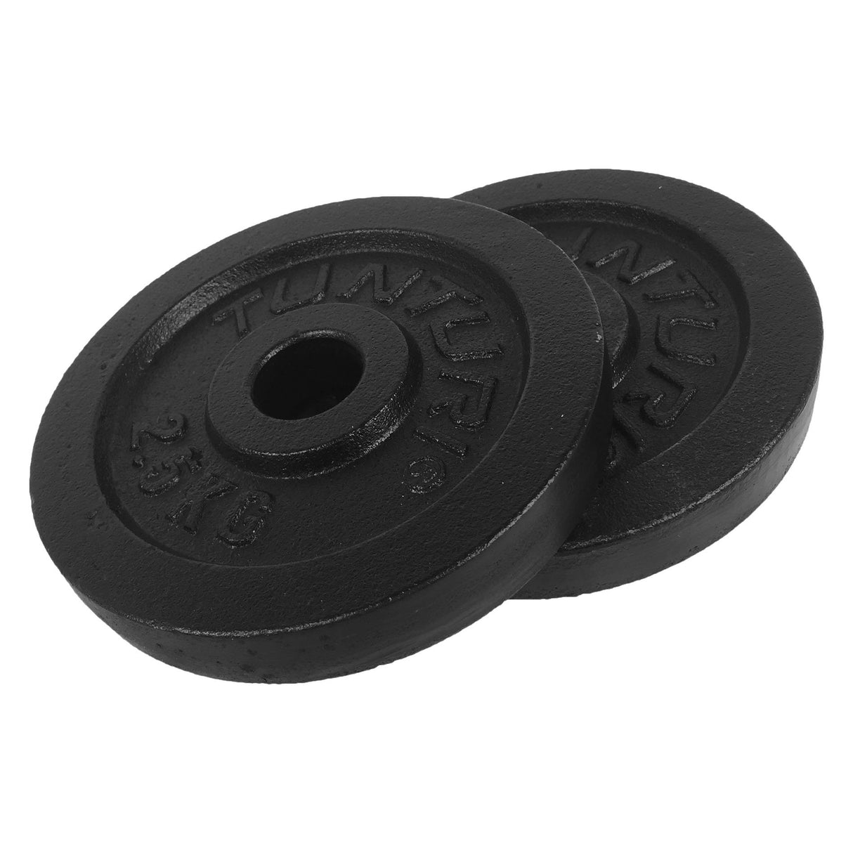 Tunturi gietijzeren halterschijf 30 mm - 2,5 kg (2 stuks)