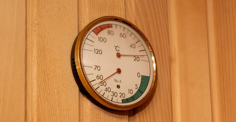 Welke temperatuur in de sauna?