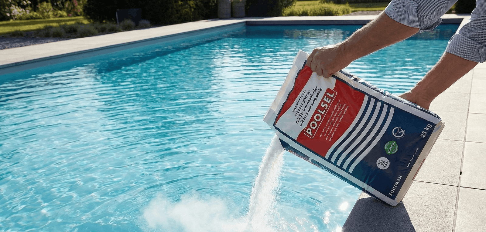 Hoeveel zout toevoegen aan je zwembad?