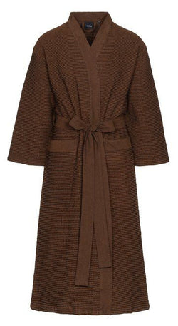 Rento Kenno unisex sauna badjas donkerbruin - S/M
