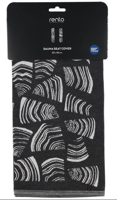 Rento Pino sauna seat cover 50 x 60 cm - zwart