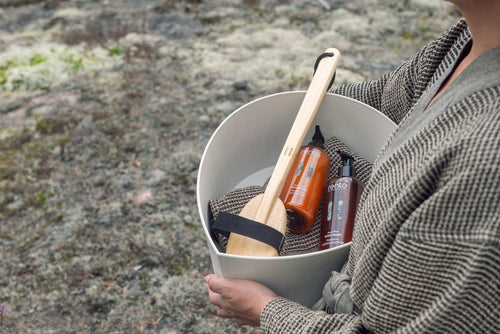 Rento bad borstel met afneembaar handvat - bamboe