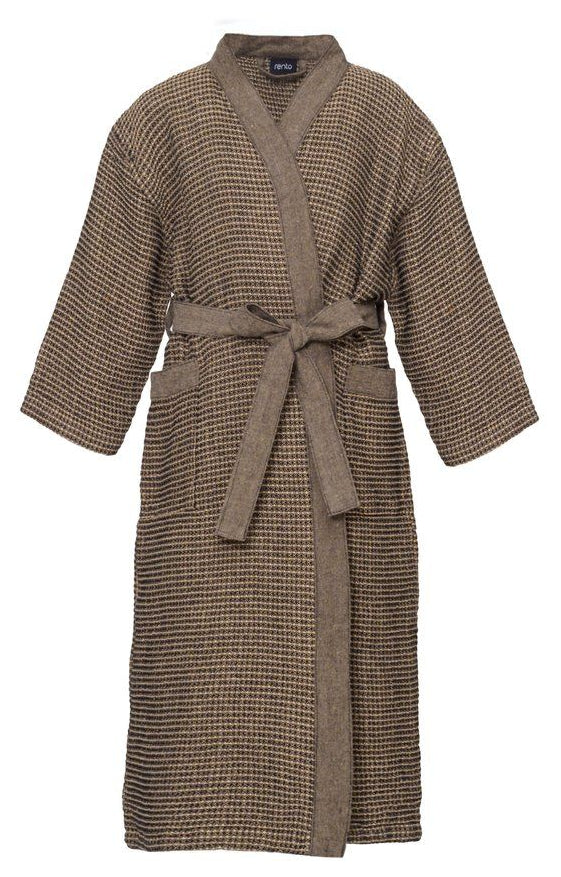 Rento Kenno kinderen sauna badjas bruin - S/M