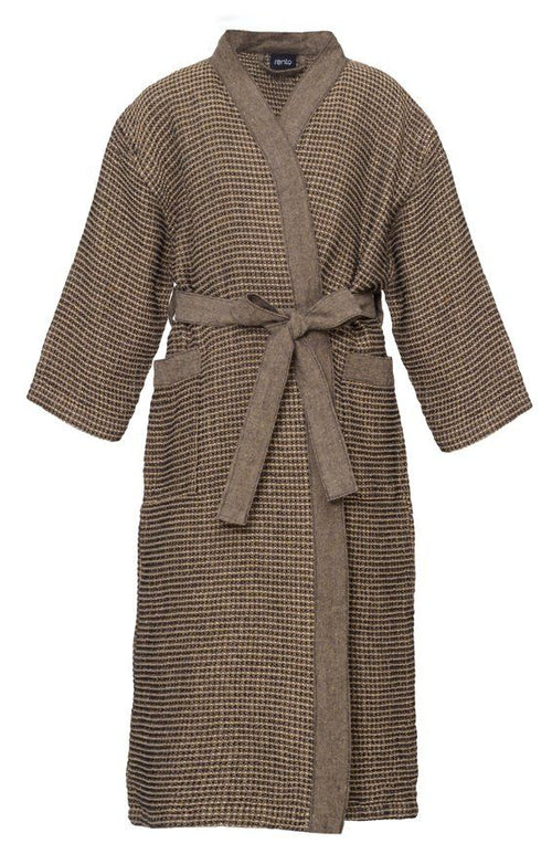 Rento Kenno kinderen sauna badjas bruin - L/XL