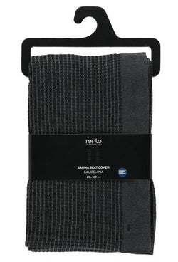 Rento Kenno sauna seat cover 160 x 60 cm - zwart/grijs