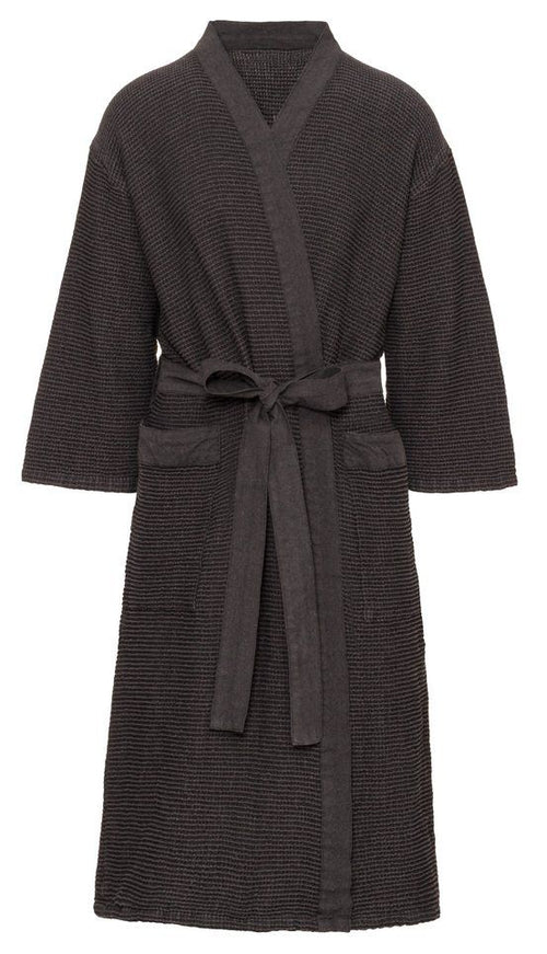 Rento Kenno unisex sauna badjas donkergrijs - S/M