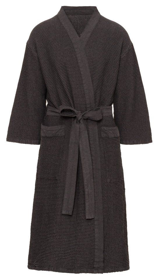 Rento Kenno unisex sauna badjas donkergrijs - S/M