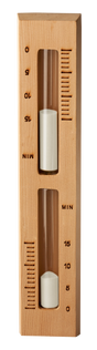 Sauna Zandloper in Red Cedar
