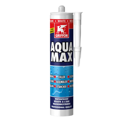 Griffon Aqua Max montagelijm en afdichtingskit - wit