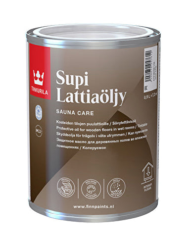 Tikkurila Supi saunavloer olie 0,9 liter - kleurloos
