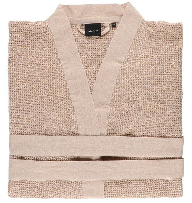 Rento Kenno unisex sauna badjas beige - L/XL