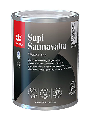 Tikkurila Supi sauna wax 0,9 liter - kleurloos