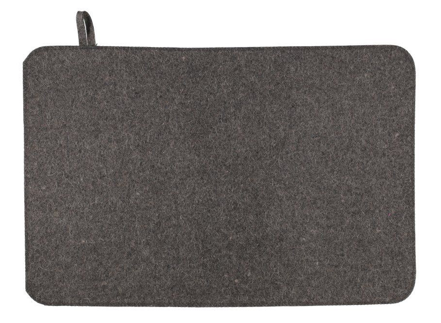 4Living sauna zitkussen vilt 33 x 49,5 cm - Grijs