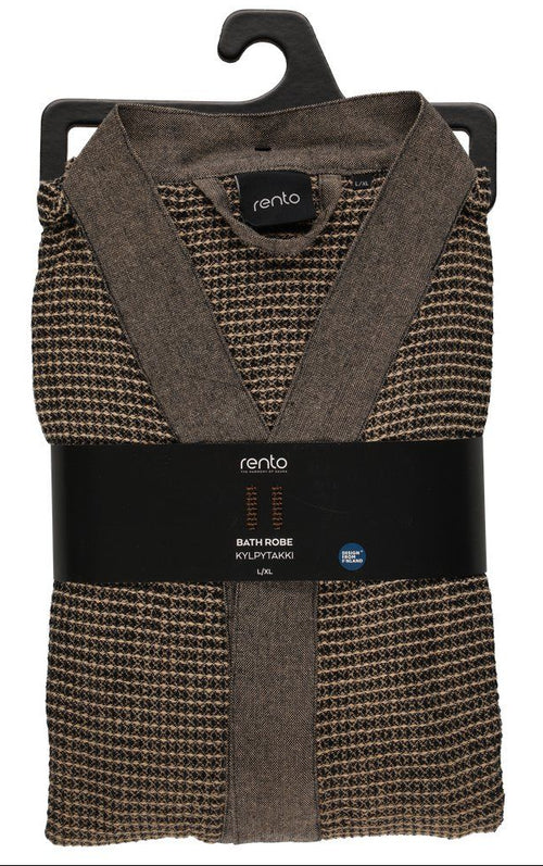 Rento Kenno unisex sauna badjas bruin - L/XL