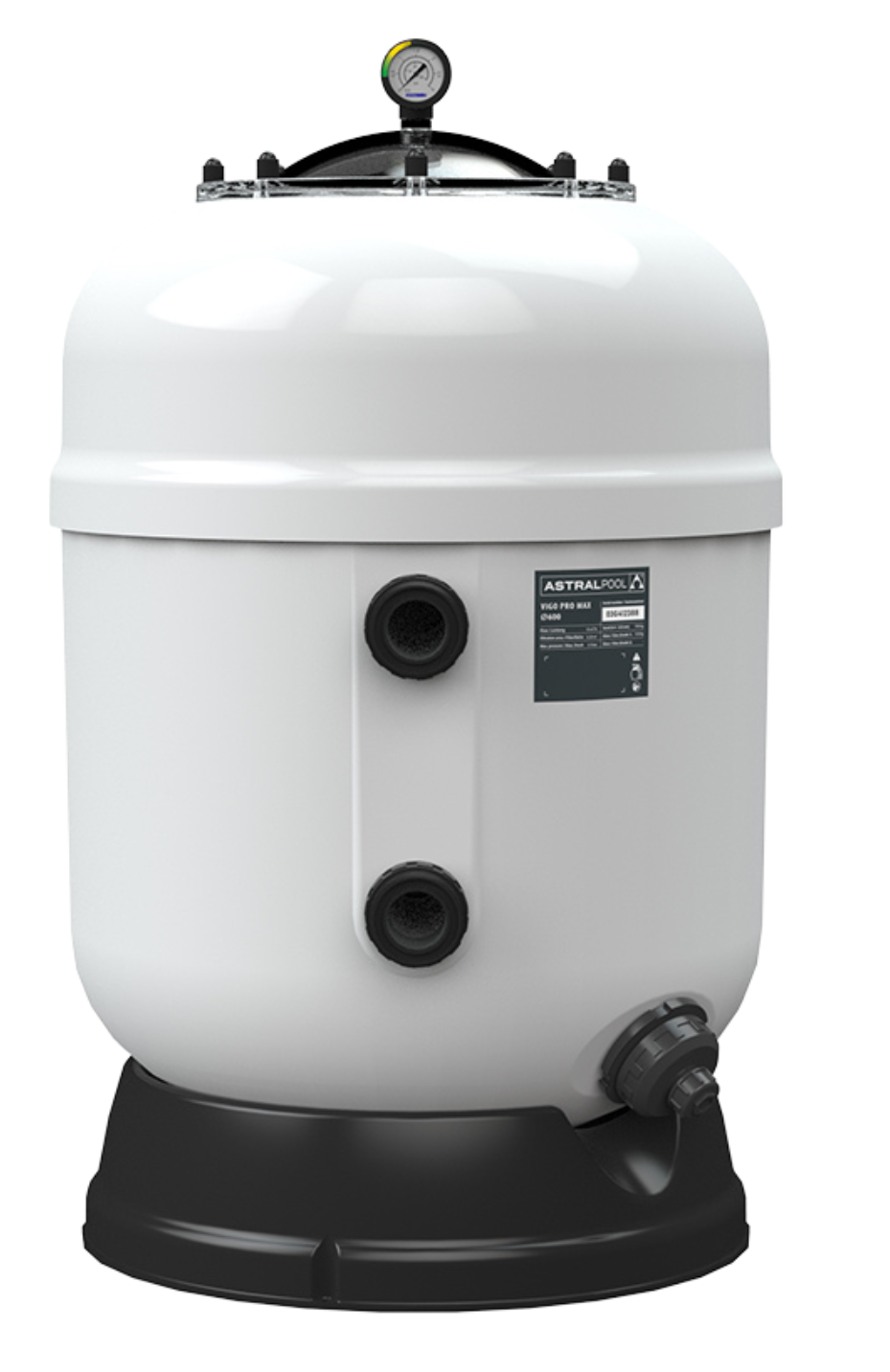 Astral Vigo Pro Max side-mount zandfilter 9,5 m3/u