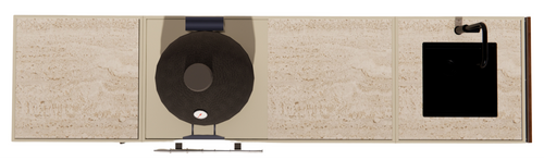 Roostr Rubix met koelkast, kamado en spoelunit - timeless taupe