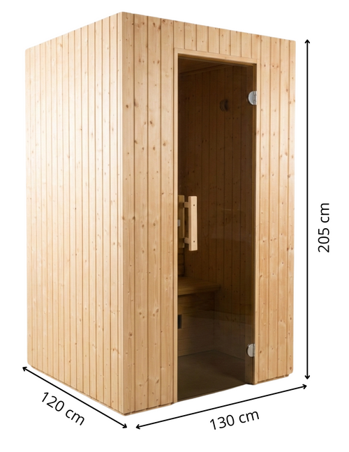 2 Persoons Infraroodcabine 130 x 120 cm - Kortegolf