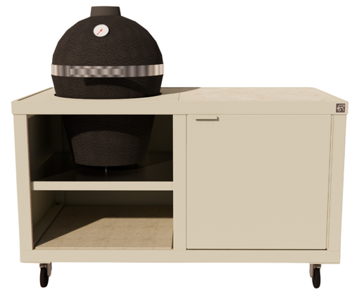 Roostr Rubix duo met kamado op wielen - timeless taupe