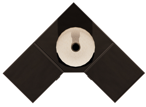 Roostr Rubix hoekopstelling met twee singles (voor kamado of pizzaoven) - charcoal black