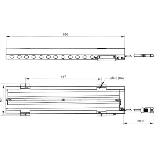 Dr. Fischer Infraroodstraler 350W met Robax filterglas