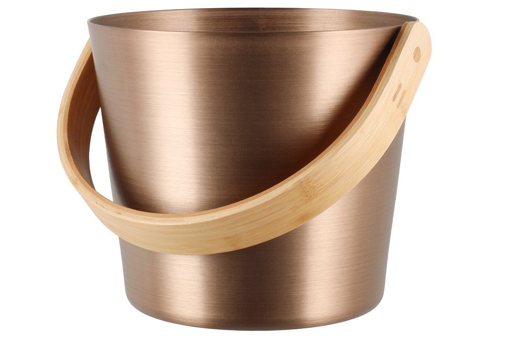 Rento aluminium sauna emmer (5 liter) met handvat - Champagne