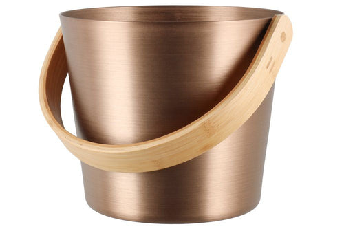 Rento aluminium sauna emmer (5 liter) met handvat - Champagne