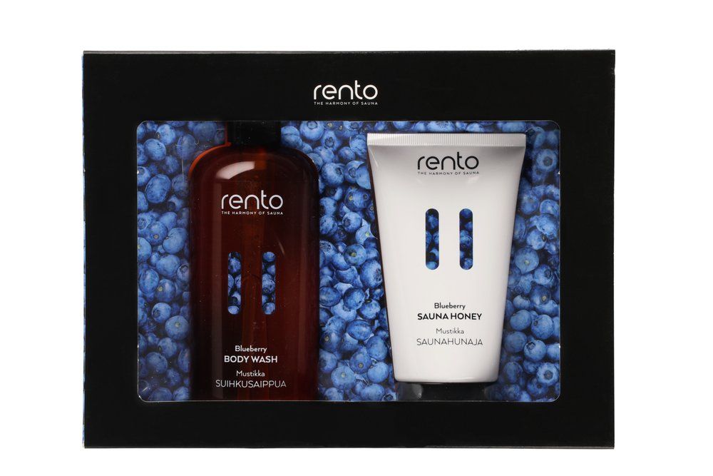 Rento cadeauset - Blueberry bodywash en sauna honey