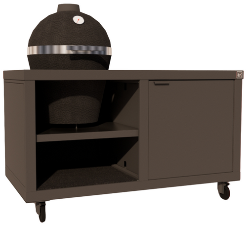 Roostr Rubix duo met wielen en kamado - charcoal black